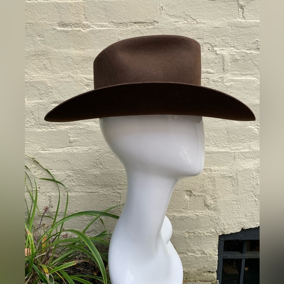 Stetson Stampede Cowperson Hat 7 1/8 in Chocolate - Picture 10 of 14